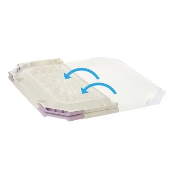 Richell PAW TRAX Mesh Potty Holder in Lavender, Training Tray for Dogs image {3}