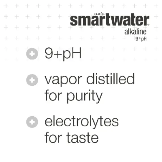 Smartwater Alkaline Vapor Distilled Ionized Water - 6pk/1L Bottles image {1}