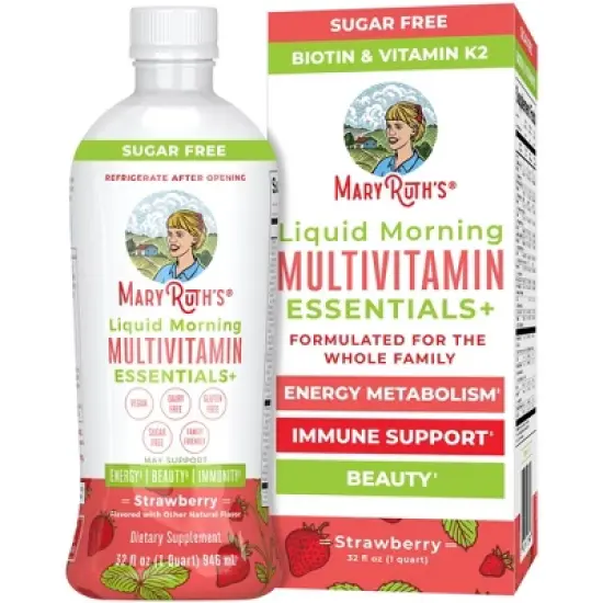 MaryRuth's Morning Multivitamin Liquid, Strawberry, 32 oz image {11}