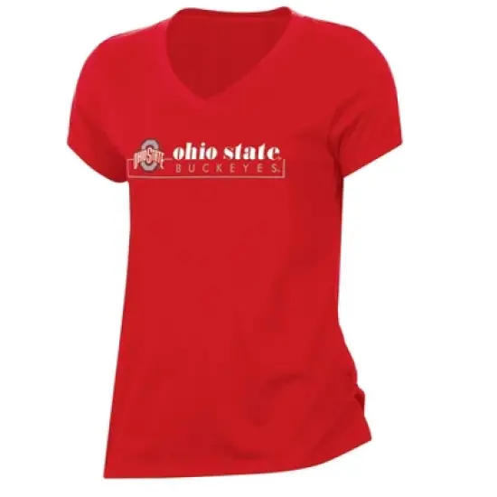 NCAA Ohio State Buckeyes Women's Core V-Neck T-Shirt image {3}