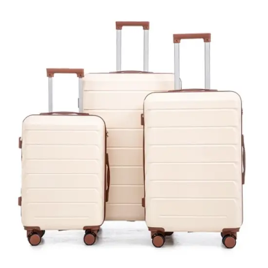 Dexmalle  ABS Spinner Wheel Luggage With Combination Lock image {1}