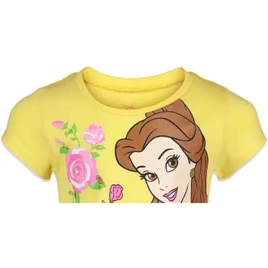 Disney Princess Belle Ariel Cinderella 4 Pack T-Shirts Infant to Big Kid image {7}