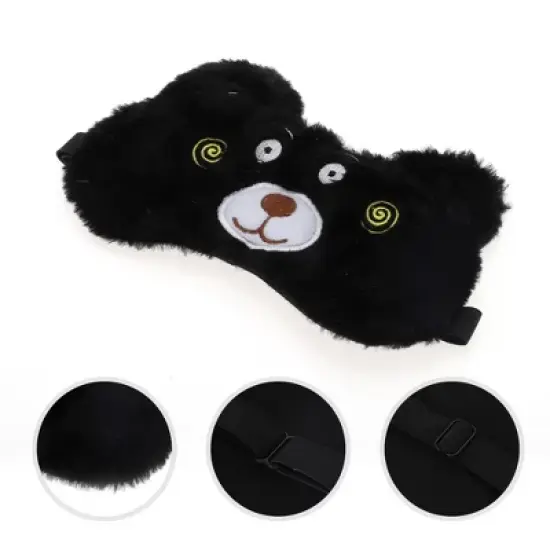Unique Bargains Soft Sleep Mask Cartoon Bears 1 Pc image {2}
