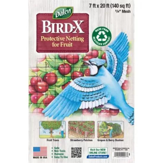 Bird-X Protective Netting  7x 20- Fruit & Veg 5/8 Mesh image {1}