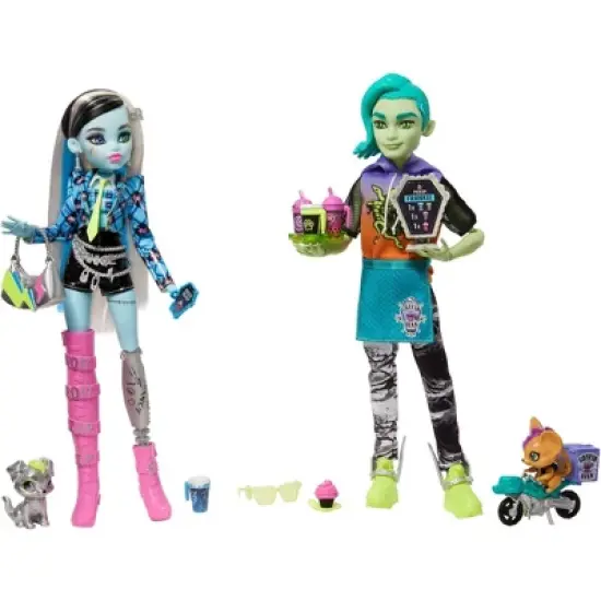 Monster High Deuce + Frankie Coffee Break Dolls image {2}