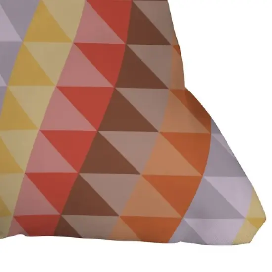 Sewzinski Desert Diamonds Outdoor Throw Pillow Orange - Deny Designs image {1}