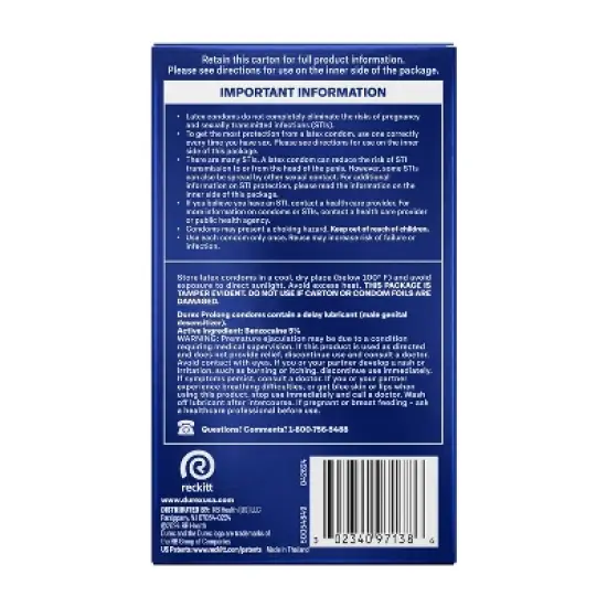 Durex Prolong Latex Condoms - 12ct image {13}