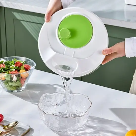 Fortune Candy 3L Multifunctional Vegetable Spinner and Grater, Compact Salad Strainer Bowl for Quick Prep, Easy to Clean, Lightweight Kitchen Gadget image {6}