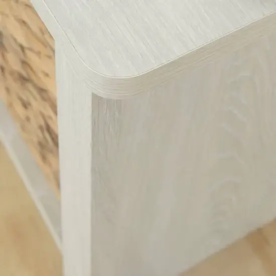 Lilak Storage Bed with Baskets Winter Oak and Rattan - South Shore image {3}