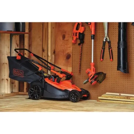 Black & Decker BEMW472BH 120V 10 Amp Brushed 15 in. Corded Lawn Mower with Comfort Grip Handle image {3}