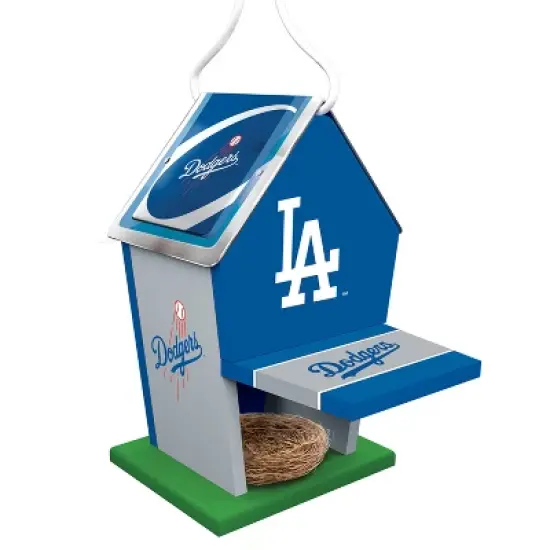 MasterPieces Officially Licensed MLB Los Angeles Dodgers outdoor wood birdhouse! image {2}