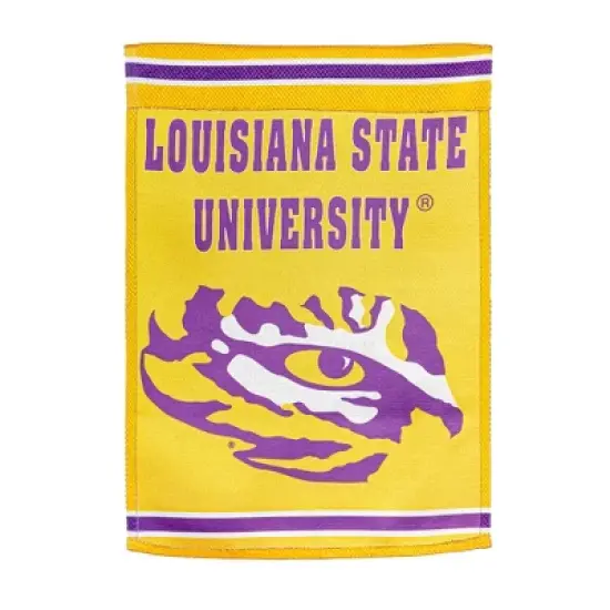 Embossed Suede Flag, House Size, Louisiana State University image {2}