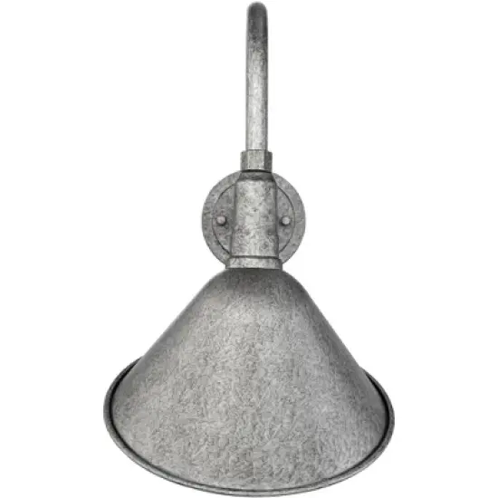 Franklin Iron Works Rustic Farmhouse Outdoor Barn Light Fixture Galvanized 18" Curving Gooseneck RLM Exterior House Porch Patio image {4}