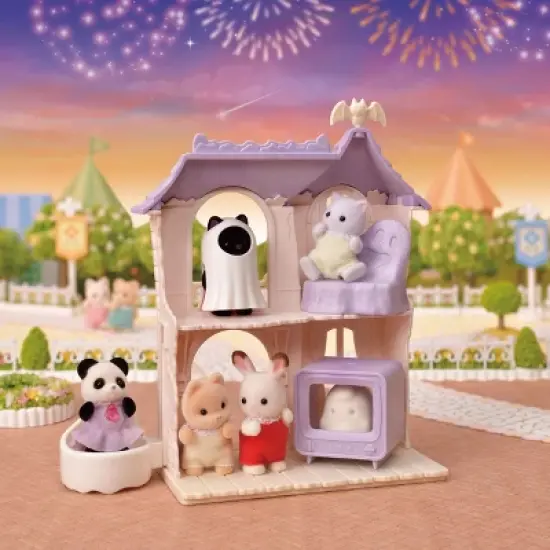 Calico Critters Spooky Surprise House, Dollhouse Playset with Collectible Doll Figure image {3}