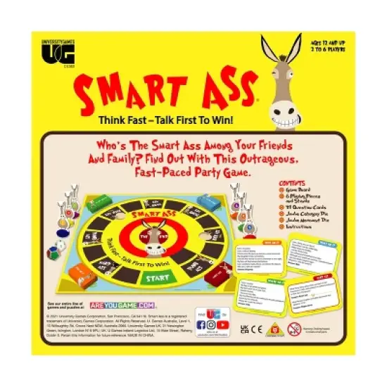 University Games Smart Ass Game Board Game image {2}
