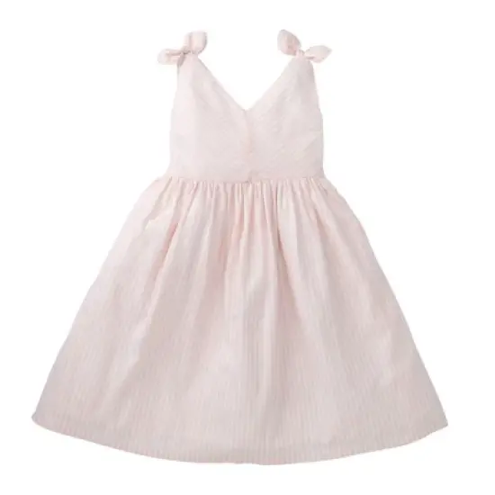 Hope & Henry Girls' Bow Shoulder Swing Dress, Toddler image {5}