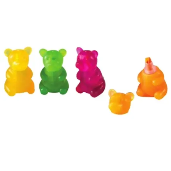 Scented Gummy Bear Highlighters (8 Pack) - Fun Scents, Adorable Design, Chisel Tip image {2}