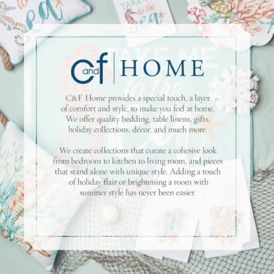 C&F Home Shelly Shores Placemat, Set of 6, 13" x 19" image {2}