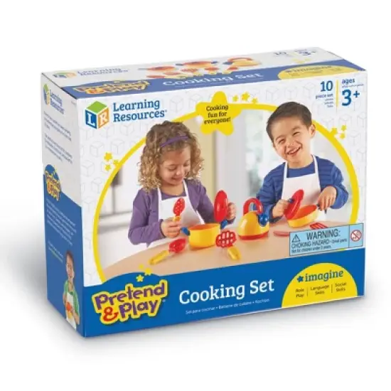 Learning Resources Pretend & Play Cooking Set,  10 Pieces, Ages 3+ image {5}