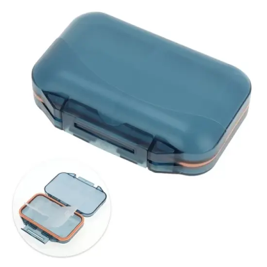Unique Bargains 7 Grids Double Layer Pill Box 1 Pc image {2}