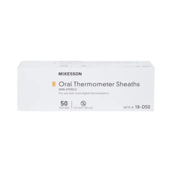 McKesson Oral Thermometer Sheaths, Disposable Covers, 50 Count image {4}