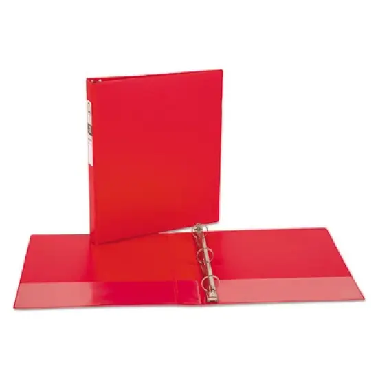Avery Economy Non-View Binder with Round Rings, 3 Rings, 1" Capacity, 11 x 8.5, Red, (3310) image {5}