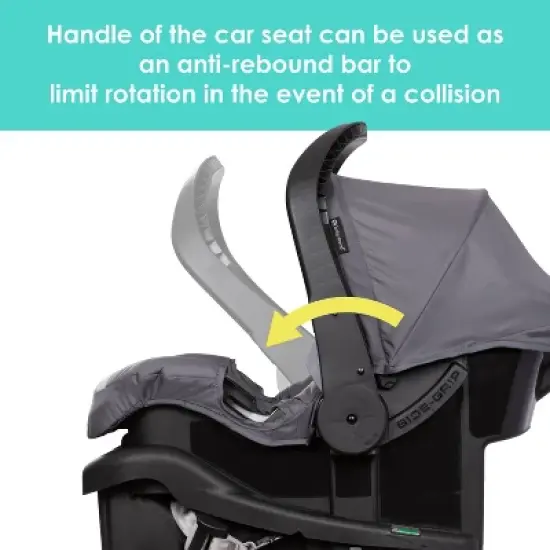 Baby Trend Venture 3-Wheel Stroller Travel System - Stellar Gray image {4}