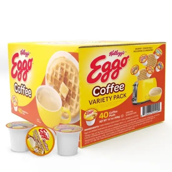 Eggo Variety Sampler Waffle Flavored Coffee Pods Fair Trade Certified - 40 ct image {6}