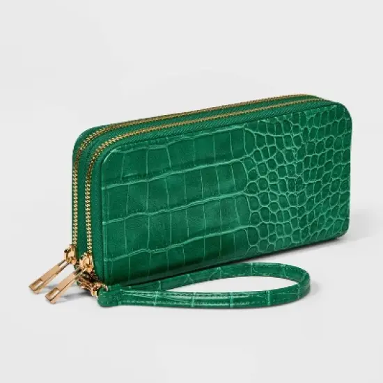 Women's Double Zip Wallet - A New Day&trade; image {1}