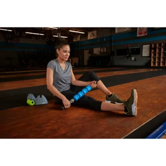 Trigger Point Performance STK Fusion Handheld Massage Stick - Blue/Gray/Lime image {1}