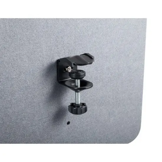 Monoprice Desktop One Side Clamp-On Fiber Privacy Partition Panel Desk Divider Barrier Small Size 30in x 24in x 1in image {1}