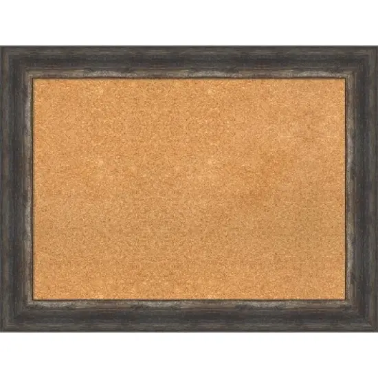 Amanti Art Bark Rustic Framed Corkboard, Natural Cork image {5}