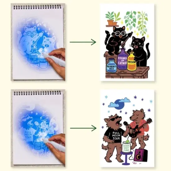 Lifelines FlowArt UV Art Frightful Fun Felt Tip Pen image {4}