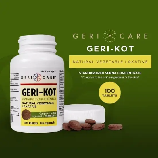 Geri Care - Geri-Kot Natural Vegetable Laxative, 100 Count image {2}