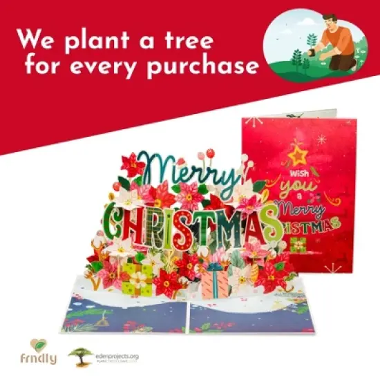 Paper Love Merry Christmas Pop Up Card image {4}