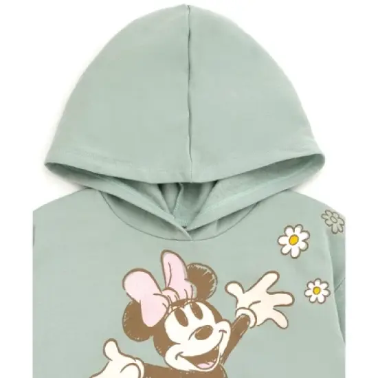 Disney Minnie Mouse Girls Fleece Pullover Hoodie and Pants Outfit Set Toddler to Little Kid image {5}