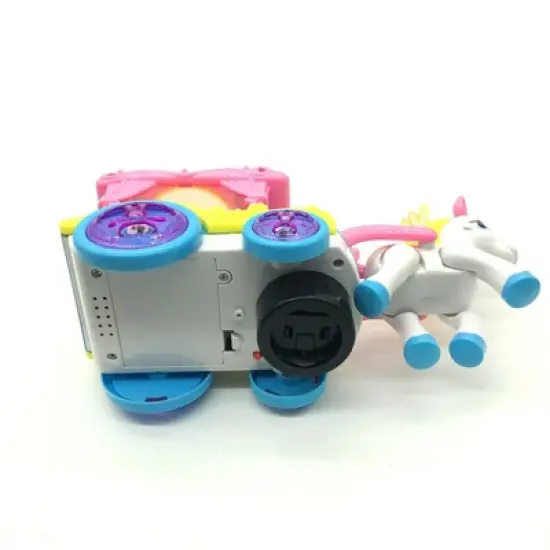 Insten Walking Princess Horse And Carriage With Lights And Sound image {3}