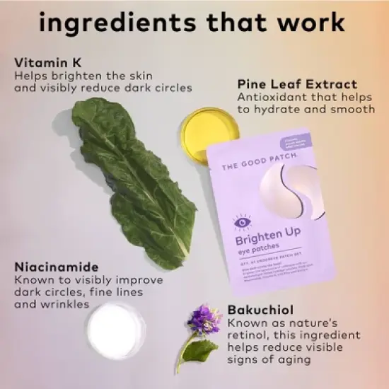 The Good Patch Brighten Up Hydrogel Undereye Patches image {2}