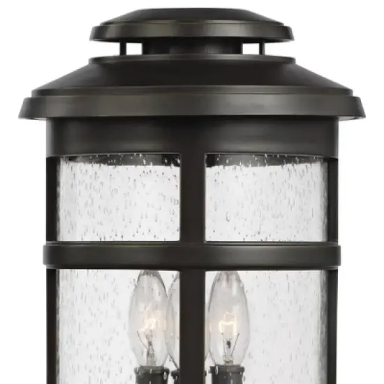 Generation Lighting Newport 18 1/2" Antique Bronze Outdoor Post Light image {1}