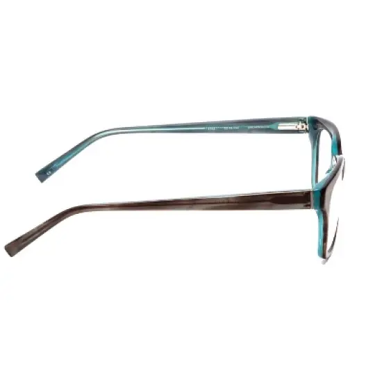 Jones NY J753 Unisex Designer Reading Glasses in Brown Marble Crystal Blue 52 mm image {2}