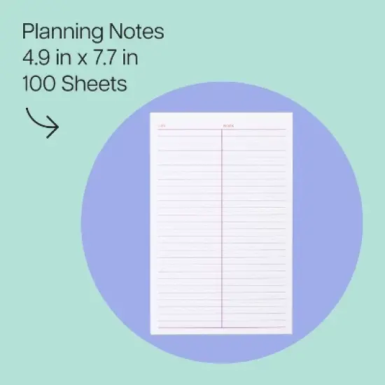 Noted by Post-it Work/Life Planning Sticky Notepad 100 Sheets image {1}