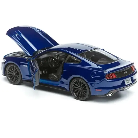 2015 Ford Mustang GT 5.0 Blue Metallic 1/24 Diecast Car Model by Maisto image {3}