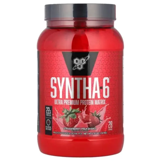BSN Syntha-6&reg;, Ultra Premium Protein Matrix, Strawberry Milkshake, 2.91 lbs (1.32 kg) image {4}