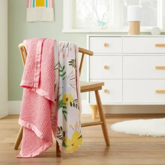 Waffle Blanket - Cloud Island&trade; Coral image {1}