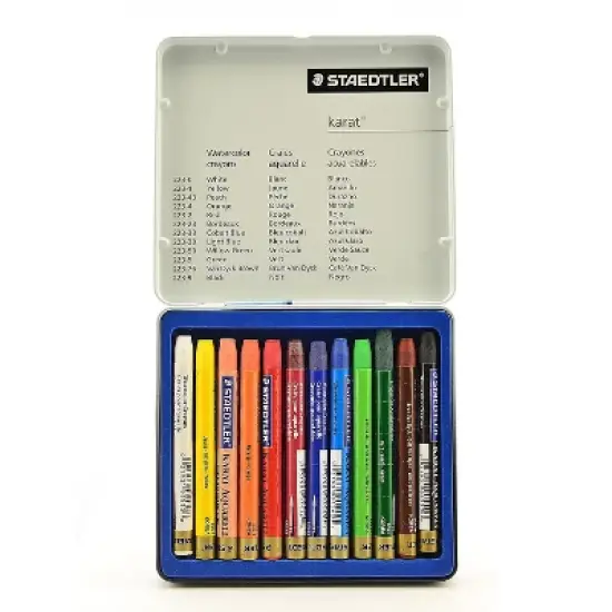 Staedtler Karat Watercolor Crayon Sets Set Of 12 74670 image {1}