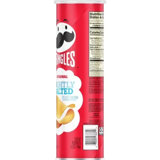 Pringles Lightly Salted Potato Crisps Chips - 5.2oz image {7}