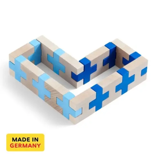 HABA 3D Aerius - 20 Piece Wooden Building Blocks Set (Made in Germany) image {1}