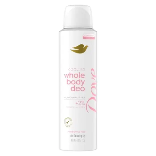 Dove Beauty Whole Body Deodorant Spray Raspberry & Rose Cooling - Aluminum-Free 4oz image {8}