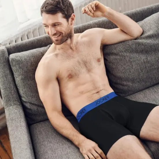 Jockey Generation&trade; Men's Micro Stretch 3pk Boxer Briefs - Blue image {3}