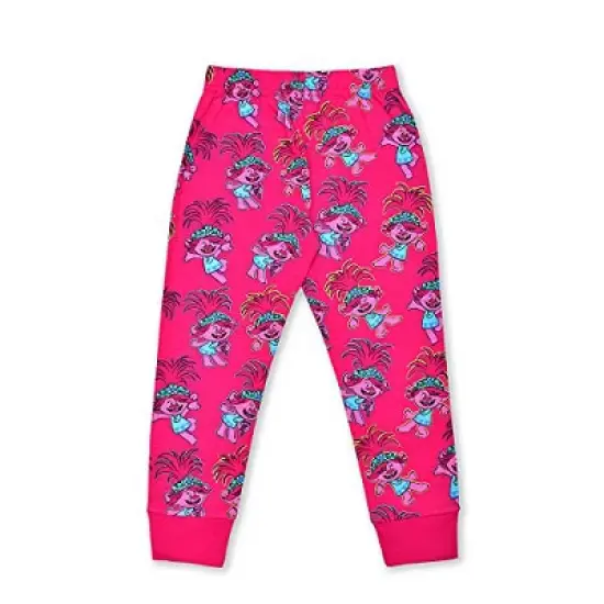 Universal Girl's Trolls Poppy Graphic Printed Long Sleeve Shirt and Jogger Pants Set for kids image {2}